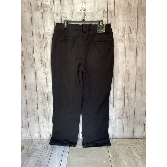 Men's Black Omni-Tech Waterproof Snow Stretch Woven Pants Size 36 X 30 - Picture 2 of 5